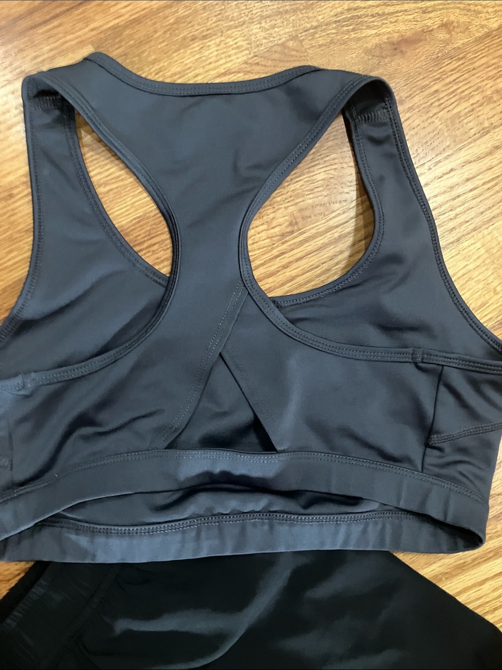 bcg Red and Gray Racerback Low-Support Sport Bras and Lined Black Short Sz M EUC - Picture 5 of 14
